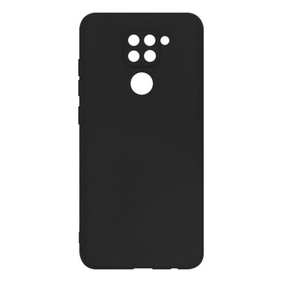 Capa de Silicone com Moldura de Câmera para Xiaomi Redmi Note 9 Preto